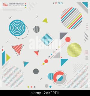Abstract geometric pattern design of cover tech decorative background. Decorate for poster, ad, artwork, template design. illustration vector eps10 Stock Vector