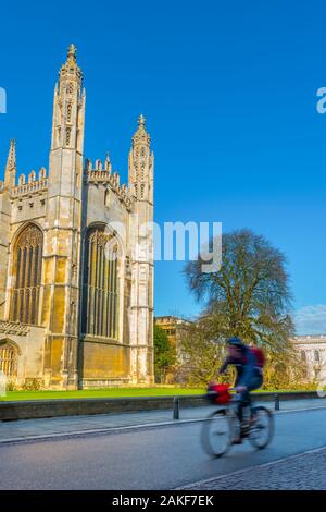 UK, England, Cambridgeshire, Cambridge, University of Cambridge, King's College Chapel Stock Photo