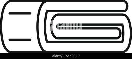 Cover blanket icon. Outline cover blanket vector icon for web design isolated on white background Stock Vector
