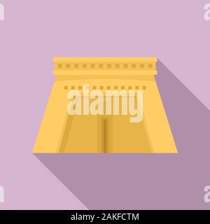 Luxor temple vector icon. Flat style illustration. EPS 10 vector Stock ...
