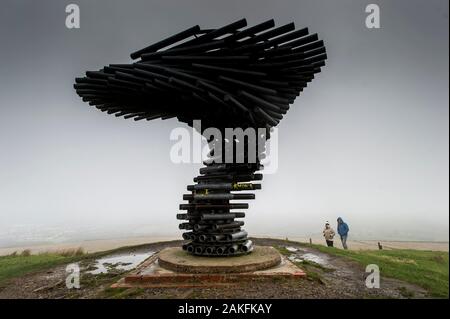 The Singing Ringing Tree, a panopticon on Crown Point in the Lancashire ...