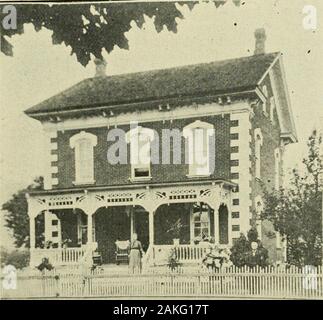 History of Beaver Springs, Penn'a and cenntennial souvenir book . Residence and Family of of J. W. Snook.. Stock Photo