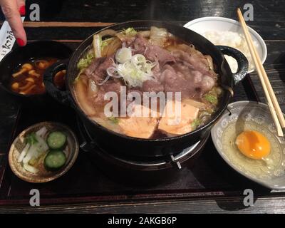 A very delicious Shabu Shabu in Tokyo, Japan Stock Photo