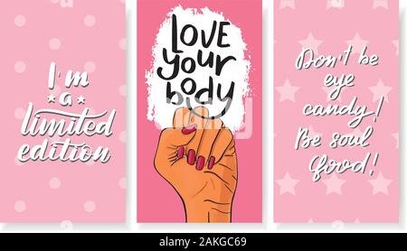Vector stock illustration templates with lettering design Stock Vector