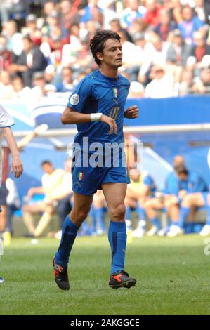 Hamburg Germany, 22 May 2006, FIFA World Cup Germany 2006, Czech Republic - Italy , match at the Volksparkstadion : Filippo Inzaghi during the match Stock Photo