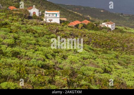 Spain, Canary Islands, La Palma Island, Belmaco, Ermita de San Juan de Belmaco church Stock Photo