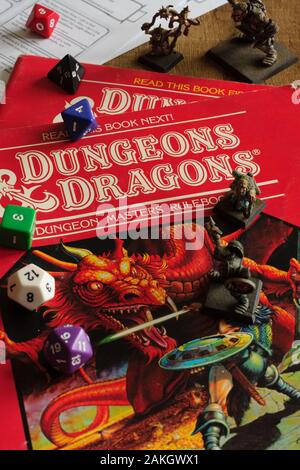 Dungeons and Dragons dungeon masters rule book published as part of a D ...