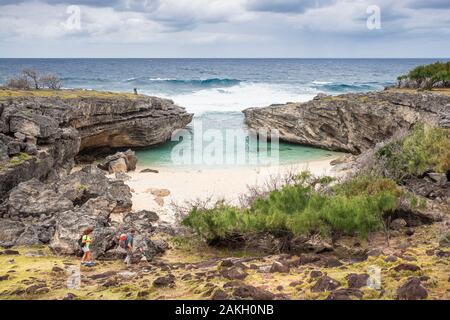 Mauritius, Rodrigues island, Anse Bouteille beach Stock Photo