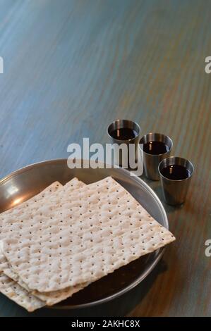 Christian Holy Communion with unleavened bread chalice wine an symbols ...