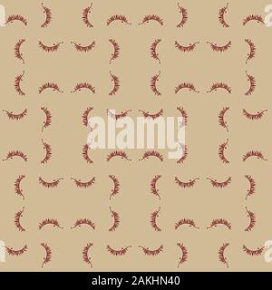 seamless vector pattern with little headgehogs in geometric layout Stock Vector