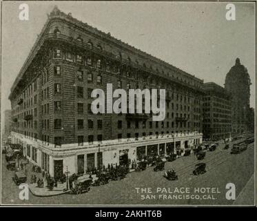 Utah : its people, resources, attractions and institutions . a; Fishermans Wharf;Mission Dolores; Chinatown; Civic Center. In Golden Gate Park,are the Conservatory; Aviary; Childrens Playground; MemorialMuseum; California Academy of Sciences; Temple of Music; Jap-anese Tea Garden; Stow Lake. For further information write San Francisco Convention andTourist League, San Francisco, Cal. Palace Hotel, San Francisco.—When the Central Pacific wascompleted, linking, with its rails of steel, the East to the West,the need of accommodations suitable for the travelers of rankand wealth who visited San Fr Stock Photo