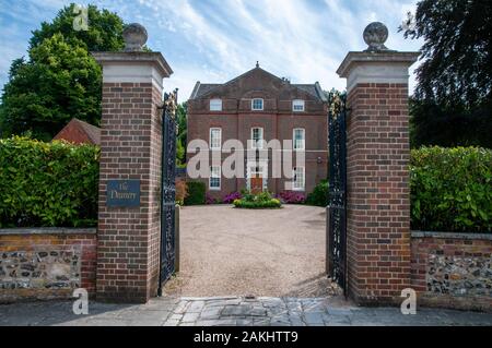 The Deanery is a Grade II listed house built in 1725 in Canon Lane south of the cathedral of Chichester, West Sussex.