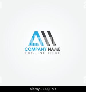 Initial AW Letter Logo With Creative Modern Business Typography Vector Template. Creative Abstract Letter AW Logo Design Stock Vector