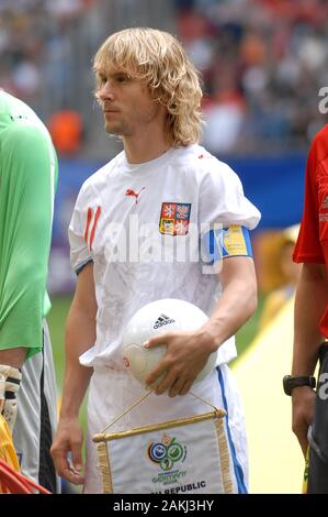 Hamburg Germany, 22 May 2006, FIFA World Cup Germany 2006, Czech Republic - Italy , match at the Volksparkstadion : Pavel Nedved before the match Stock Photo