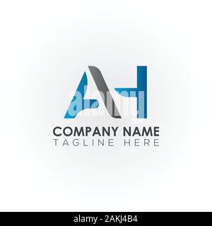 Initial AH Letter Logo With Creative Modern Business Typography Vector Template. Creative Abstract Letter AH Logo Vector. Stock Vector