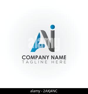 Initial AI Letter Logo With Creative Modern Business Typography Vector Template. Creative Abstract Letter AI Logo Vector. Stock Vector