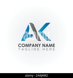 Initial AK Letter Logo With Creative Modern Business Typography Vector Template. Creative Abstract Letter AK Logo Vector. Stock Vector