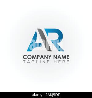 Initial AR Letter Logo With Creative Modern Business Typography Vector Template. Creative Abstract Letter AR Logo Vector. Stock Vector