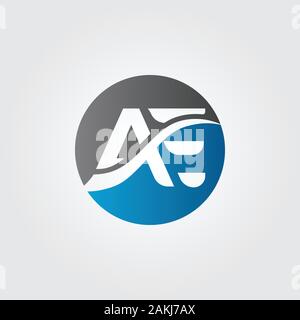 Initial AE Letter Logo With Creative Modern Business Typography Vector Template. Creative Abstract Letter AE Logo Vector. Stock Vector