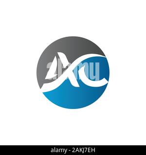 Initial AC Letter Logo With Creative Modern Business Typography Vector Template. Creative Abstract Letter AC Logo Vector. Stock Vector