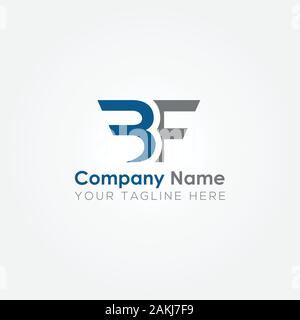 Initial BF Letter Logo With Creative Modern Business Typography Vector Template. Creative Abstract Letter BF Logo Vector. Stock Vector