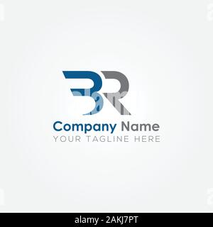 Initial BR Letter Logo With Creative Modern Business Typography Vector Template. Creative Abstract Letter BR Logo Vector. Stock Vector