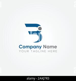 Initial BI Letter Logo With Creative Modern Business Typography Vector Template. Creative Abstract Letter BI Logo Vector. Stock Vector