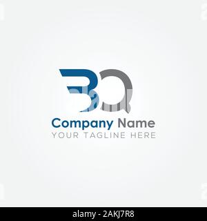 Initial BQ Letter Logo With Creative Modern Business Typography Vector Template. Creative Abstract Letter BQ Logo Vector. Stock Vector