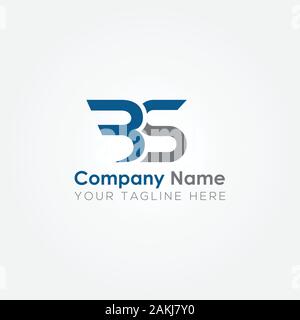 Initial BS Letter Logo With Creative Modern Business Typography Vector Template. Creative Abstract Letter BS Logo Vector. Stock Vector