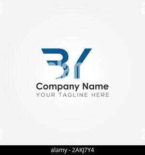 Initial BY Letter Logo With Creative Modern Business Typography Vector Template. Creative Abstract Letter BY Logo Vector. Stock Vector
