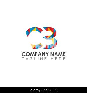 Colorful CB Letter Logo With Creative Modern Business Typography Vector Template. Creative Abstract Letter CB Logo Vector. Stock Vector