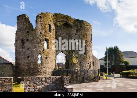 Neath Castle Neath Port Talbot West Glamorgan Wales Stock Photo