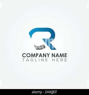 Initial CR Letter Logo With Creative Modern Business Typography Vector Template. Creative Abstract Letter CR Logo Design Stock Vector