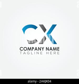 Initial CX Letter Logo With Creative Modern Business Typography Vector Template. Creative Abstract Letter CX Logo Design Stock Vector