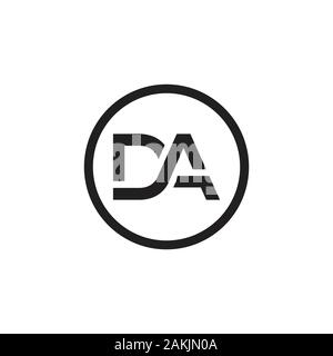 Initial DA Letter Logo With Creative Modern Business Typography Vector ...