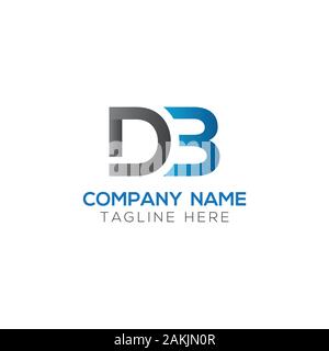Initial DB Letter Logo With Creative Modern Business Typography Vector Template. Creative Abstract Letter DB Logo Vector. Stock Vector