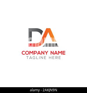 Initial DA Letter Logo With Creative Modern Business Typography Vector Template. Creative Abstract Letter DA Logo Vector. Stock Vector