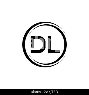 Initial DL Letter Logo With Creative Modern Business Typography Vector Template. Creative Abstract Letter DL Logo Vector. Stock Vector