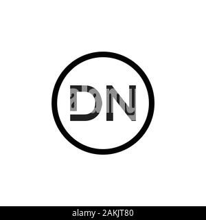 Initial DN Letter Logo With Creative Modern Business Typography Vector Template. Creative Abstract Letter DN Logo Vector. Stock Vector