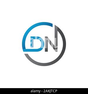 Initial DN Letter Logo With Creative Modern Business Typography Vector Template. Creative Abstract Letter DN Logo Vector. Stock Vector