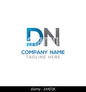 Initial DN Letter Logo With Creative Modern Business Typography Vector Template. Creative Abstract Letter DN Logo Vector. Stock Vector