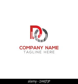 Initial DO Letter Logo With Creative Modern Business Typography Vector Template. Creative Abstract Letter DO Logo Vector. Stock Vector
