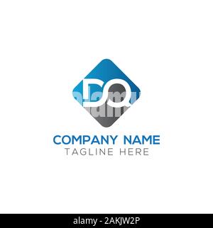 Initial DQ Letter Logo With Creative Modern Business Typography Vector Template. Creative Abstract Letter DQ Logo Vector. Stock Vector