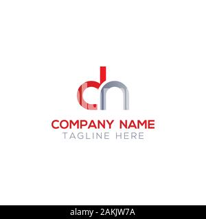 Initial DN Letter Logo With Creative Modern Business Typography Vector Template. Creative Abstract Letter DN Logo Vector. Stock Vector