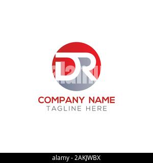 Initial DR Letter Logo With Creative Modern Business Typography Vector Template. Creative Abstract Letter DR Logo Vector. Stock Vector
