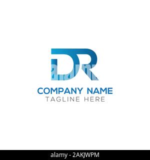 Initial DR Letter Logo With Creative Modern Business Typography Vector ...