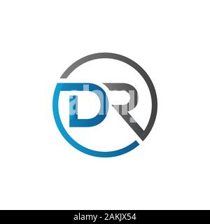 Initial DR Letter Logo With Creative Modern Business Typography Vector Template. Creative Abstract Letter DR Logo Vector. Stock Vector