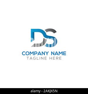 Initial DS Letter Logo With Creative Modern Business Typography Vector Template. Creative Abstract Letter DS Logo Vector. Stock Vector