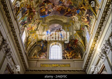 Interior of Chiesa di Sant Ignazio di Loyola Church; Rome, Italy Stock ...