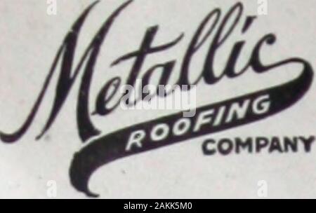 Catalogue R2 illustrating and describing metallic building materials for outside use, 1912 / Metallic Roofing Coof Canada. . Second Operation. Stock Photo